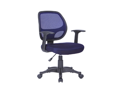 Silla giratoria Q-Connect respaldo malla negra y asiento malla azul